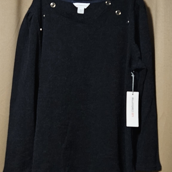 Liz Claiborne Black Crew Neck Sweater - Picture 1 of 7